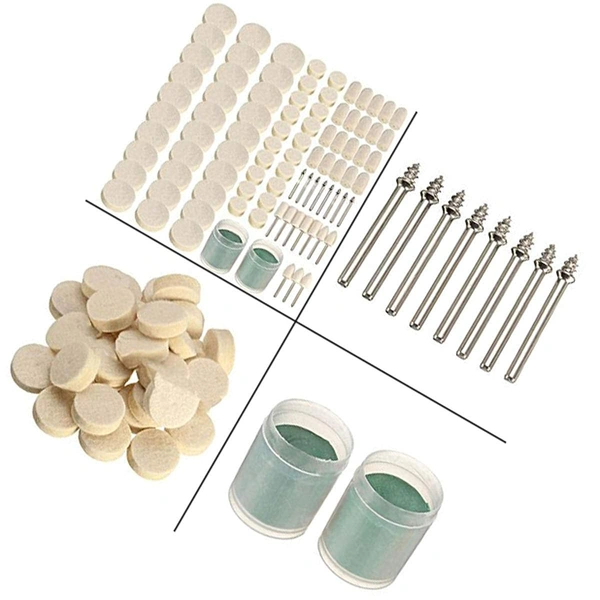 DIY Crafts 9, Standard, ® 3 Pcs - 25 Pcs + Mandrel 1/2" Felt Wool Polishing Wheels with Mandrel - Fits DIY Tools For Dremel Do(9, Standard) - Standard, Multi-Coloured