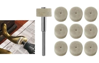 DIY Crafts 9, Standard, ® 3 Pcs - 25 Pcs + Mandrel 1/2" Felt Wool Polishing Wheels with Mandrel - Fits DIY Tools For Dremel Do(9, Standard) - Standard, Multi-Coloured