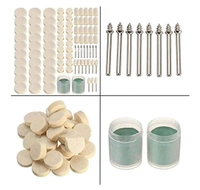 DIY Crafts 9, Standard, ® 3 Pcs - 25 Pcs + Mandrel 1/2" Felt Wool Polishing Wheels with Mandrel - Fits DIY Tools For Dremel Do(9, Standard) - Standard, Multi-Coloured