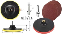 DIY Crafts Buff Backing Pad Only Hook Loop Pad For Your Kit Drill Attachment Universal Nut Sanding Disc for Use On Wood,Metal & Leather Removing Paint (Only Hook Loop Pad) (1 Pc, 6" inch Only Hook Loop Pad) - 1 Pc