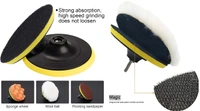 DIY Crafts Buff Backing Pad Only Hook Loop Pad For Your Kit Drill Attachment Universal Nut Sanding Disc for Use On Wood,Metal & Leather Removing Paint (Only Hook Loop Pad) (1 Pc, 6" inch Only Hook Loop Pad) - 1 Pc