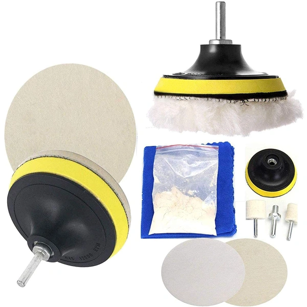 DIY Crafts 3inch 80mm Set/Kit, Pink Cerium Oxide + Polishing Paste, 200 Grm Cerium Oxide + Polishing Paste Drill Buffing Felt Pads Polishi(3inch 80mm Set/Kit, Pink Cerium Oxide + Polishing Paste) - 3" inch 80mm Set/Kit, Pink Cerium Oxide + Polishing Paste
