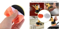 DIY Crafts Car Cleaning Felt & Wool Pad Foam Polishing Waxing Pad Kits Buffing Pad Polishing Wheel Sponge and Wool Buffing Pads Set for Polisher (Pack Of 16 Pcs 4 Kit, Multi Colour) - Pack Of 16 Pcs, Multi Colour