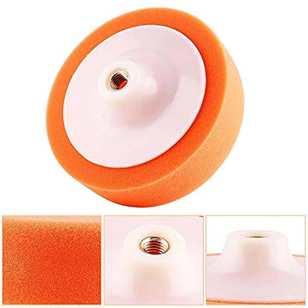 DIY Crafts Car Polishing Pads Sponge Polishing Buffing Waxing Pad Wheel for Car Polisher Buffer Orange Pad Kit Hot Car Washer (1x Orange Pad, Orange Pad) - 1x Orange Pad, Orange Pad