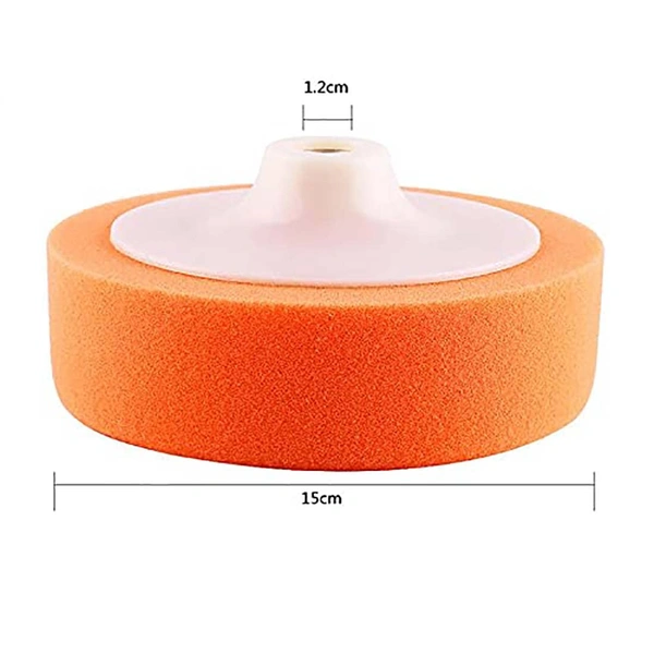 DIY Crafts Car Polishing Pads Sponge Polishing Buffing Waxing Pad Wheel for Car Polisher Buffer Orange Pad Kit Hot Car Washer (1x Orange Pad, Orange Pad) - 1x Orange Pad, Orange Pad