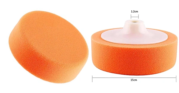 DIY Crafts Car Polishing Pads Sponge Polishing Buffing Waxing Pad Wheel for Car Polisher Buffer Orange Pad Kit Hot Car Washer (1x Orange Pad, Orange Pad) - 1x Orange Pad, Orange Pad