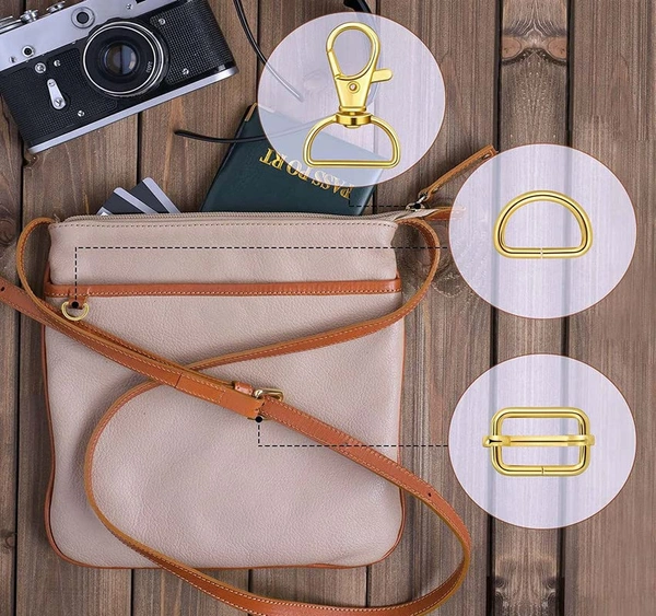 DIY Crafts Combo Pack 9 Pcs 3 Sets, Combo Assorted Kit, Keychain Bulk with Key Chain Swivel Hook D Rings and Sl(Combo Pack 9 Pcs 3 Sets, Combo Assorted Kit) - Combo Pack 9 Pcs 3 Sets, Combo Assorted Kit