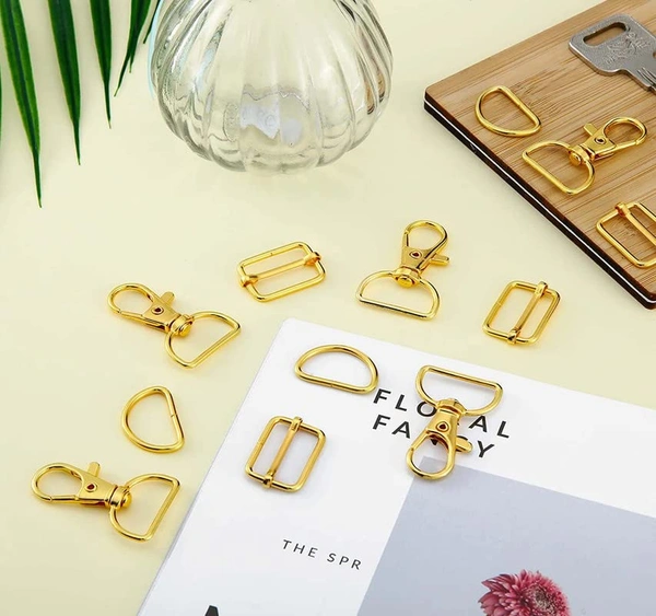DIY Crafts Combo Pack 9 Pcs 3 Sets, Combo Assorted Kit, Keychain Bulk with Key Chain Swivel Hook D Rings and Sl(Combo Pack 9 Pcs 3 Sets, Combo Assorted Kit) - Combo Pack 9 Pcs 3 Sets, Combo Assorted Kit