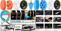 DIY Crafts With 3x Felt 3x Fur Pad, 4" inch Kit, Polishing Pads Sponge Woolen Polishing Waxing Buffing Pads Kits Polishing Compound Drill Buffing Sponge (With 3x Felt 3x Fur Pad, 4" inch Kit) - With 3x Felt 3x Fur Pad, 4" inch Kit