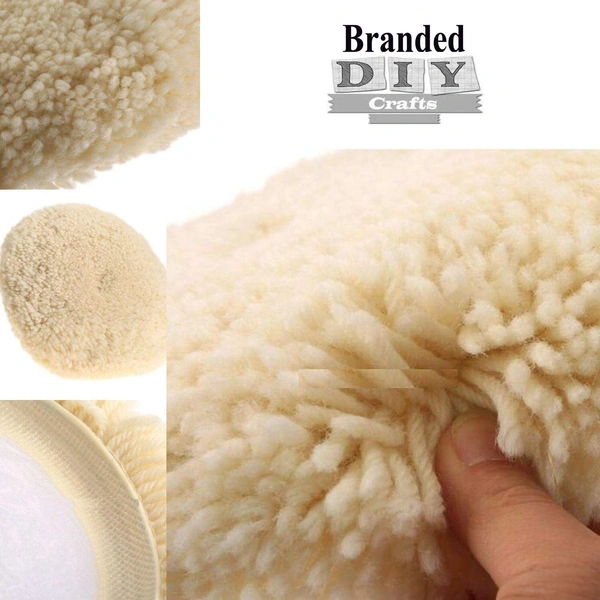 DIY Crafts Design # No 1, Pack Of 5 Pcs, 7"inch Car Polishing Soft Wool Auto-Stick Pad Buffing Cleaning Polisher Kit for Industry Furniture Glass Car Steel Table(Design # No 1, Pack Of 5 Pcs) - Design # No 1, Pack Of 5 Pcs