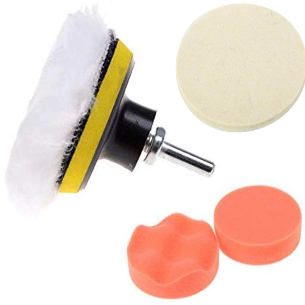 DIY Crafts Design # No 2, Car Polishing Wheel Kit, 3" Woollen Buffing Pad Auto Car Polishing Wheel Kit Buf(Design # No 2, Car Polishing Wheel Kit) - Design # No 2, Car Polishing Wheel Kit