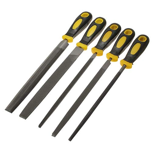 DIY Crafts Design No # 2, Pack Of 5 Pcs, 200mm Engineer Metal File Set(Design No # 2, Pack Of 5 Pcs) - Design No # 2, Pack Of 5 Pcs