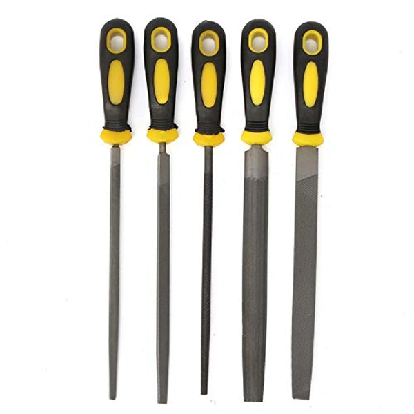 DIY Crafts Design No # 2, Pack Of 5 Pcs, 200mm Engineer Metal File Set(Design No # 2, Pack Of 5 Pcs) - Design No # 2, Pack Of 5 Pcs