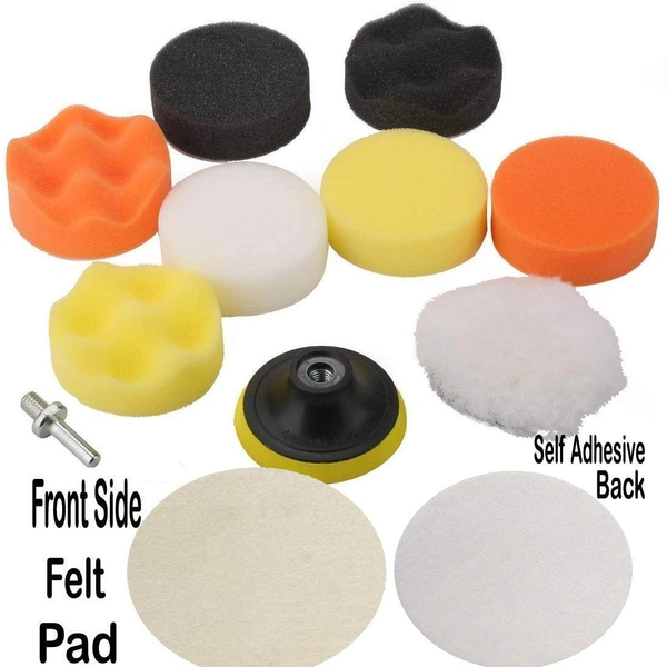 DIY Crafts Design # No 2, Polishing Pad Set, 11 - Pcs 6 Waffle Buffer Polishing (Design # No 2, Polishing Pad Set) - Design # No 2, Polishing Pad Set