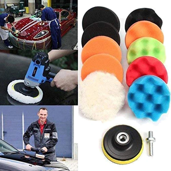 DIY Crafts Design # No 2, Polishing Pad Set, 11 - Pcs 6 Waffle Buffer Polishing (Design # No 2, Polishing Pad Set) - Design # No 2, Polishing Pad Set