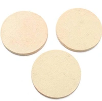 DIY Crafts Felt Pad Drill Thread Sucker Wool Cleaning Polishing Sponge Set Backer Pad + Universal Nut + Felt Pad - (Pack of 3 Pcs) (4" Felt Pad Kit, Off White Felt Pad) - 4" Felt Pad, Off White Felt Pad