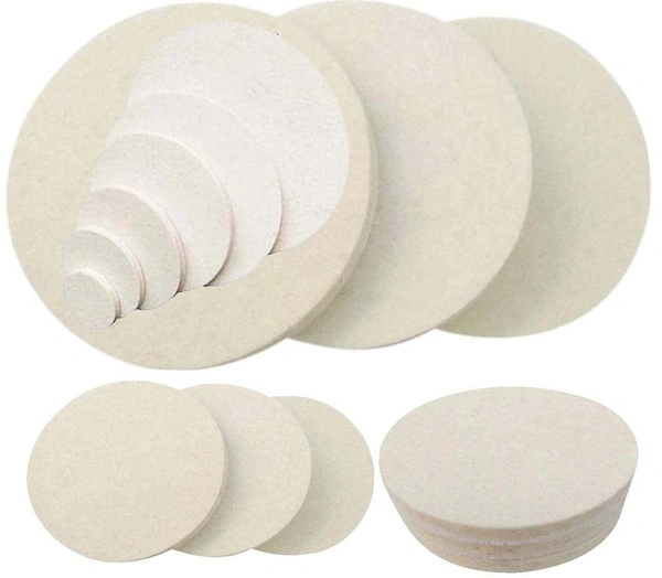 DIY Crafts Felt Pad Only For Drill Thread Sucker Wool Cleaning Polishing Sponge Set Backer Pad Universal Nut Felt Pad - (Only Felt Pad) (1 Pc, 3" inch Only Felt Pads) - 1 Pc, 3" inch Only Felt Pads