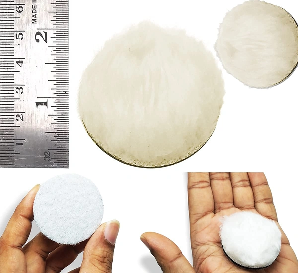 DIY Crafts 20 Pcs, 1" Felt Fur Pad Only, 20 Pcs, 1" Felt Fur Pad Only, Felt Wool Felt Polishing Buffing Pad Wheel Disk Sheets Polish Hook Loop for Grindi(20 Pcs, 1" Felt Fur Pad Only) - CM, 1" Felt Fur Pad Only