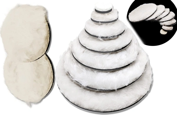DIY Crafts 20 Pcs, 1" Felt Fur Pad Only, 20 Pcs, 1" Felt Fur Pad Only, Felt Wool Felt Polishing Buffing Pad Wheel Disk Sheets Polish Hook Loop for Grindi(20 Pcs, 1" Felt Fur Pad Only) - CM, 1" Felt Fur Pad Only