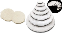 DIY Crafts 20 Pcs, 1" Felt Fur Pad Only, 20 Pcs, 1" Felt Fur Pad Only, Felt Wool Felt Polishing Buffing Pad Wheel Disk Sheets Polish Hook Loop for Grindi(20 Pcs, 1" Felt Fur Pad Only) - CM, 1" Felt Fur Pad Only