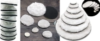 DIY Crafts 20 Pcs, 1" Felt Fur Pad Only, 20 Pcs, 1" Felt Fur Pad Only, Felt Wool Felt Polishing Buffing Pad Wheel Disk Sheets Polish Hook Loop for Grindi(20 Pcs, 1" Felt Fur Pad Only) - CM, 1" Felt Fur Pad Only