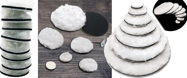 DIY Crafts 20 Pcs, 1" Felt Fur Pad Only, 20 Pcs, 1" Felt Fur Pad Only, Felt Wool Felt Polishing Buffing Pad Wheel Disk Sheets Polish Hook Loop for Grindi(20 Pcs, 1" Felt Fur Pad Only) - CM, 1" Felt Fur Pad Only