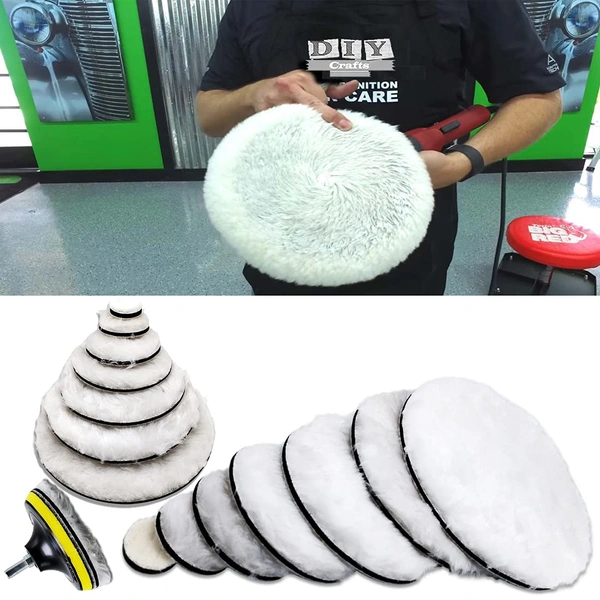 DIY Crafts 5 Pcs, 5" inch Only Fur Felt Pad, Fur Felt Pad For Self Adhesive Felt Pad Woollen Polishing Waxing Backing Pad Universal Adapter Machine For Windshield (5 Pcs, 5" inch Only Fur Felt Pad) - 5 Pcs, 5" inch Only Fur Felt Pad