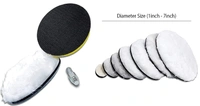 DIY Crafts Fur Felts Pad Only For Your Kit Wool+Felt Pad+Nut Glass Polishing Deep Scratch Remover Window Repair Abrasive Disc Windscreen Adhesive (Fur Felts Pad Only) (20x, 1"inch Fur Felts Pad Only.) - 20x, 1"inch Fur Felts Pad Only.