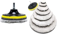 DIY Crafts Fur Felts Pad Only For Your Kit Wool+Felt Pad+Nut Glass Polishing Deep Scratch Remover Window Repair Abrasive Disc Windscreen Adhesive (Fur Felts Pad Only) (20x, 1"inch Fur Felts Pad Only.) - 20x, 1"inch Fur Felts Pad Only.