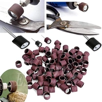 DIY Crafts Mandrel Rotary Tool with Refills Grit Sanding Paper Bands 1/2" Drum Combo Offer (Design No # 1, Pack of 51 Pcs) - Design No # 1, Pack of 51 Pcs