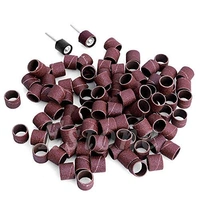 DIY Crafts Mandrel Rotary Tool with Refills Grit Sanding Paper Bands 1/2" Drum Combo Offer (Design No # 1, Pack of 51 Pcs) - Design No # 1, Pack of 51 Pcs