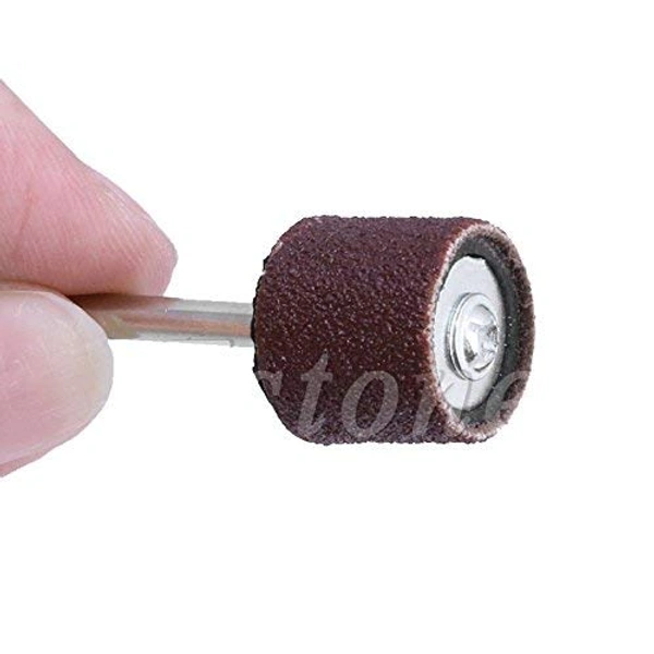 DIY Crafts Mandrel Rotary Tool with Refills Grit Sanding Paper Bands 1/2" Drum Combo Offer (Design No # 1, Pack of 51 Pcs) - Design No # 1, Pack of 51 Pcs