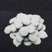 DIY Crafts Only Felt Pad Hook & Loop Polishing Mandrel Mounted Wool Grinder Drill Machine Combo Set Universal Fitment for Metal Wood and Plastic (25 Pcs, 1" inch Felt Pad Only) GBIN - 25 Pcs, 1" inch Felt Pad Only