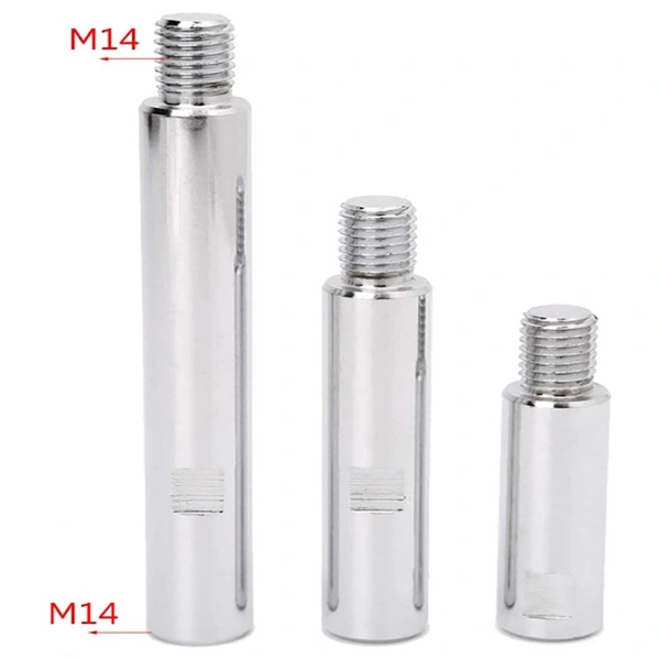 DIY Crafts Only Stainless Steel M14 Material Rotary Extension Shaft Rod Thread for Electric Rotary Polisher,Car Polisher,Polishing Pads,Backing Plate Sucker (3x Rod, 4"inch Extension Shaft) - 3x Rod, 4"inch Extension Shaft