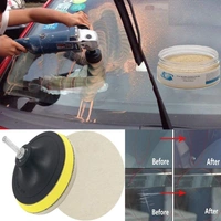 DIY Crafts Pack Of 1 Kit, 5" inch Set, 100 Grm Cerium Oxide + Backing Pad + Universal Nut + Wool Polisher Polishing Clean Buffing Pad Bonnet for F(Pack Of 1 Kit, 5" inch Set) - Pack Of 1 Kit, 5" inch Set