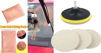 DIY Crafts Pack Of 1 Kit, 7" inch Kit, 100 Grm Cerium Oxide + Backing Pad + Universal Nut + Wool Polisher Polishing Clean Buffing Pad Bonnet for Furniture Car 3/4/5/6/(Pack Of 1 Kit, 7" inch Kit) - Pack Of 1 Kit, 7" inch Kit