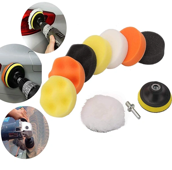 DIY Crafts Pack Of 1 Pc, 3/80 mm Multicolour, Polishing Compound Drill 9 Polishing Pads; 1 Woollen Buffer; Felt Pad; 1 (Pack Of 1 Pc, 3/80 mm Multicolour) - Pack Of 1 Pc, 3/80 mm Multicolour