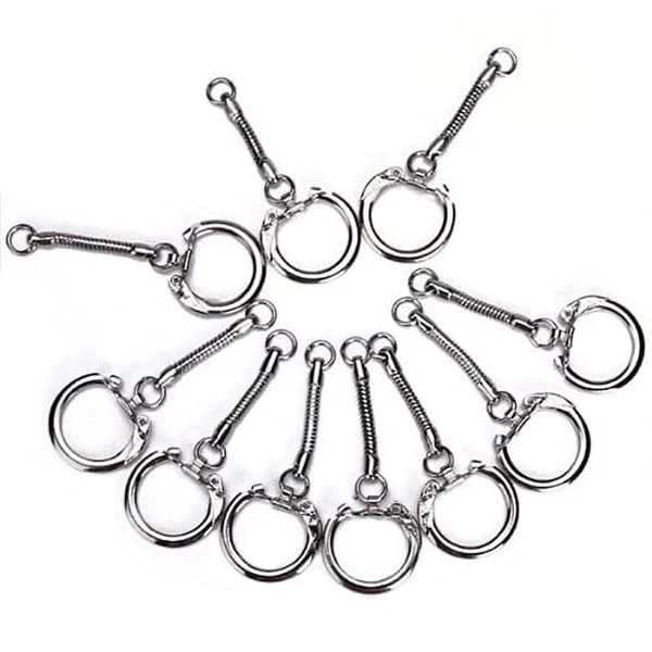 DIY Crafts Pack Of 1 Pc, Silver, Snake Chain Key Rings Silver-Color DIY Jewelry Findings Handmade Craft Jewelry (Pack Of 1 Pc, Silver) - Pack Of 1 Pc, Silver