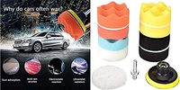 DIY Crafts Pack Of 1 Set, Sponge Pads Kit, 3"/80mm Compound Drill Buffing Sponge Pads Kit for Car Sanding, P (Pack Of 1 Set, Sponge Pads Kit) - Pack Of 1 Set, Sponge Pads Kit
