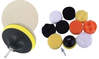 DIY Crafts Pack Of 1 Set, Sponge Pads Kit, 3"/80mm Compound Drill Buffing Sponge Pads Kit for Car Sanding, P (Pack Of 1 Set, Sponge Pads Kit) - Pack Of 1 Set, Sponge Pads Kit