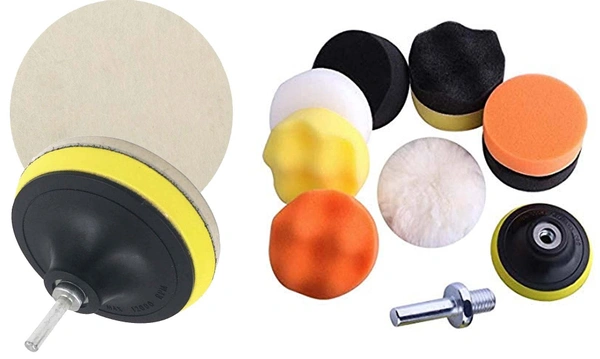 DIY Crafts Pack Of 1 Set, Sponge Pads Kit, 3"/80mm Compound Drill Buffing Sponge Pads Kit for Car Sanding, P (Pack Of 1 Set, Sponge Pads Kit) - Pack Of 1 Set, Sponge Pads Kit