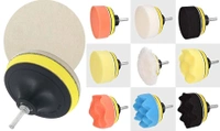 DIY Crafts Pack Of 1 Set, Sponge Pads Kit, 3"/80mm Compound Drill Buffing Sponge Pads Kit for Car Sanding, P (Pack Of 1 Set, Sponge Pads Kit) - Pack Of 1 Set, Sponge Pads Kit