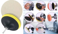 DIY Crafts Pack Of 1 Set, Sponge Pads Kit, 3"/80mm Compound Drill Buffing Sponge Pads Kit for Car Sanding, P (Pack Of 1 Set, Sponge Pads Kit) - Pack Of 1 Set, Sponge Pads Kit