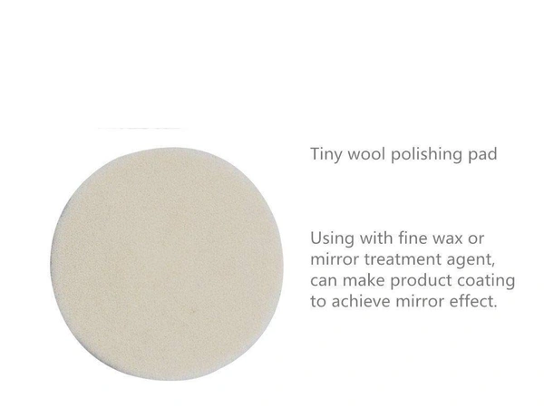 DIY Crafts Pack Of 1 Set/Kit, 4" inch Set/Kit, Wool Felt Disc Polishing Pads and Backing Pad with Drill Adapter Kit to Grind and Polish Glass Plastic(Pack Of 1 Set/Kit, 4" inch Set/Kit) - Pack Of 1 Set / Kit, 4" inch Set / Kit