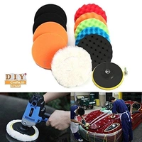 DIY Crafts Pack of 10 Pcs, 7" inch Kit., 10 Pcs, Polishing Pads Sponge Woolen Polishing Waxing Buffing Pads Kits Polishing Compound Drill Buffing Sponge Pads (Pack of 10 Pcs, 7" inch Kit.) - Pack of 10 Pcs, 7" inch Kit.