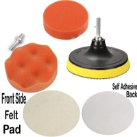 DIY Crafts Pack of 10 Pcs, 7" inch Kit., 10 Pcs, Polishing Pads Sponge Woolen Polishing Waxing Buffing Pads Kits Polishing Compound Drill Buffing Sponge Pads (Pack of 10 Pcs, 7" inch Kit.) - Pack of 10 Pcs, 7" inch Kit.