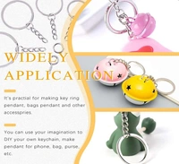 DIY Crafts Pack Of 10 Pcs, Keychain Rings, Key Chain Ring Metal Split Ring for Dog Tag and Keys Organization (32mm) Key Ring(Pack Of 10 Pcs, Keychain Rings) - Pack Of 10 Pcs, Keychain Rings