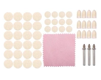 DIY Crafts Pack Of 10 Pcs, Wool Felt + 3 Pcs Mandrel, Rotary Tool Accessory, Wool Felt Polishing Pad Felt Mounted Mandrel Set Grinding Head Buffi(Pack Of 10 Pcs, Wool Felt + 3 Pcs Mandrel) - Pack Of 10 Pcs, Wool Felt + 3 Pcs Mandrel