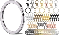 DIY Crafts Pack Of 100 Pcs, Silver, Flat Key Rings 1 inches Flat Key Rings Metal Keychain Rings Split Keyrings Flat O Ring for Home Car Office(Pack Of 100 Pcs, Silver) - Pack Of 100 Pcs, Silver