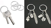 DIY Crafts Pack Of 100 Pcs, Silver, Flat Key Rings 1 inches Flat Key Rings Metal Keychain Rings Split Keyrings Flat O Ring for Home Car Office(Pack Of 100 Pcs, Silver) - Pack Of 100 Pcs, Silver